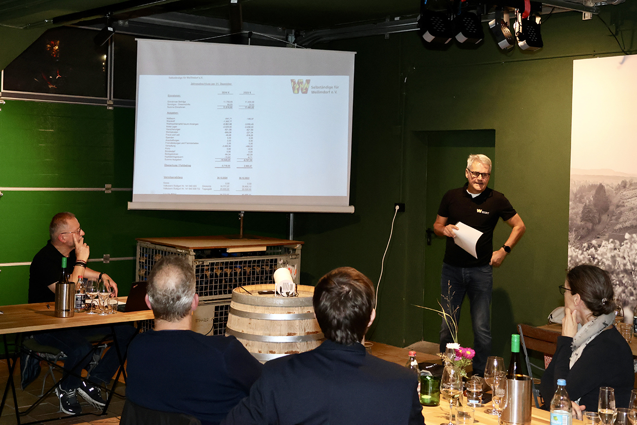 Stephan Gier stellte den Kassenbericht 2024 vor. Foto GOEDE
