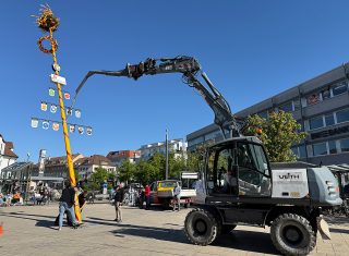 Maibaumaufstellen 2026 in Weilimdorf, Foto GOEDE